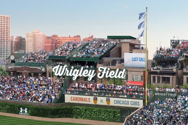 Wrigley Field Rooftops Fan Seats