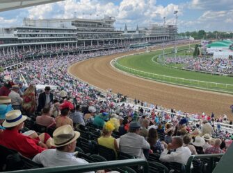 First Turn at Churchill Downs